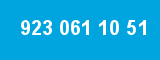 923 061 10 51 923 061 10 51